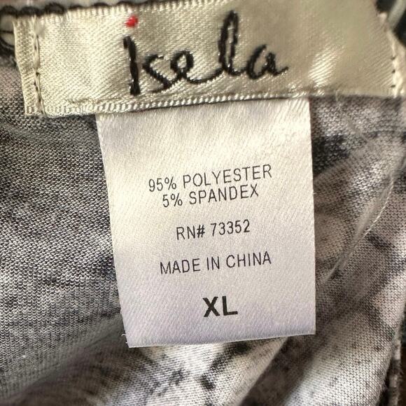 Isela Black & White Floral Maxi Dress with Macrame Crochet Detail Womens XL - Picture 8 of 8